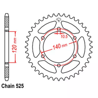 RK Rear Sprocket 38T For Kawasaki W650 - EJ650 2001-2003 >525 • $73.95